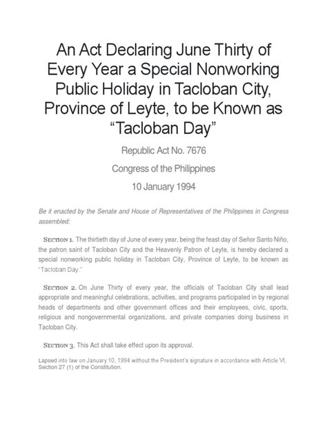 An Act Declaring June 19 of Every Year a Special Nonworking Hol.